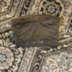 NVGTN Bandeau Sports Bra, Size Small, Army Green
